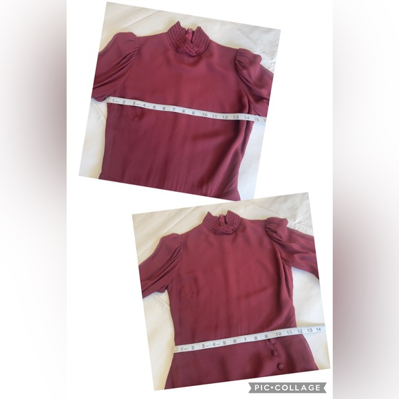 Reformation Stevie Long Sleeve Smock Neckline Midi Dress Brand New 0 - Picture 12 of 14